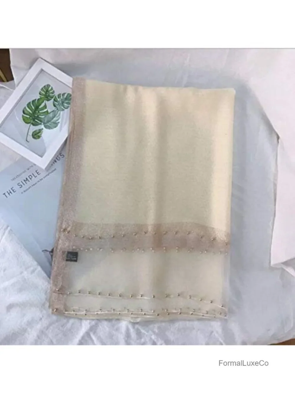Silk Wool Lightweight Scarf Shawl Wrap for Evening Wedding